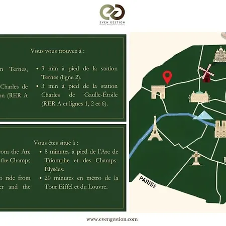 X#prestige#arcdetriomphe#champsélysées#2bedrooms#ac Appartamento Parigi